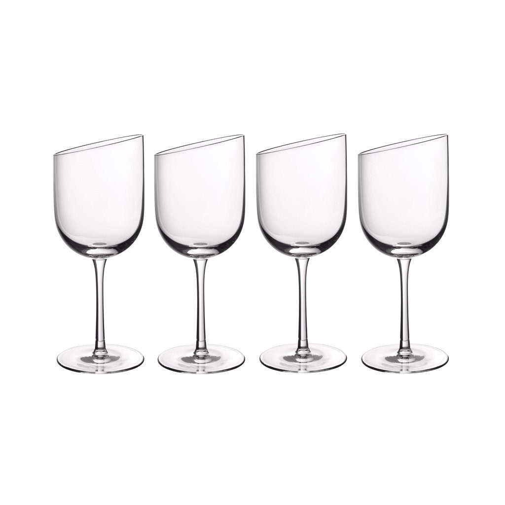 Villeroy & Boch Gläser-Set NewMoon Rotweingläser-Set, 405 ml, 4-teilig, Glas