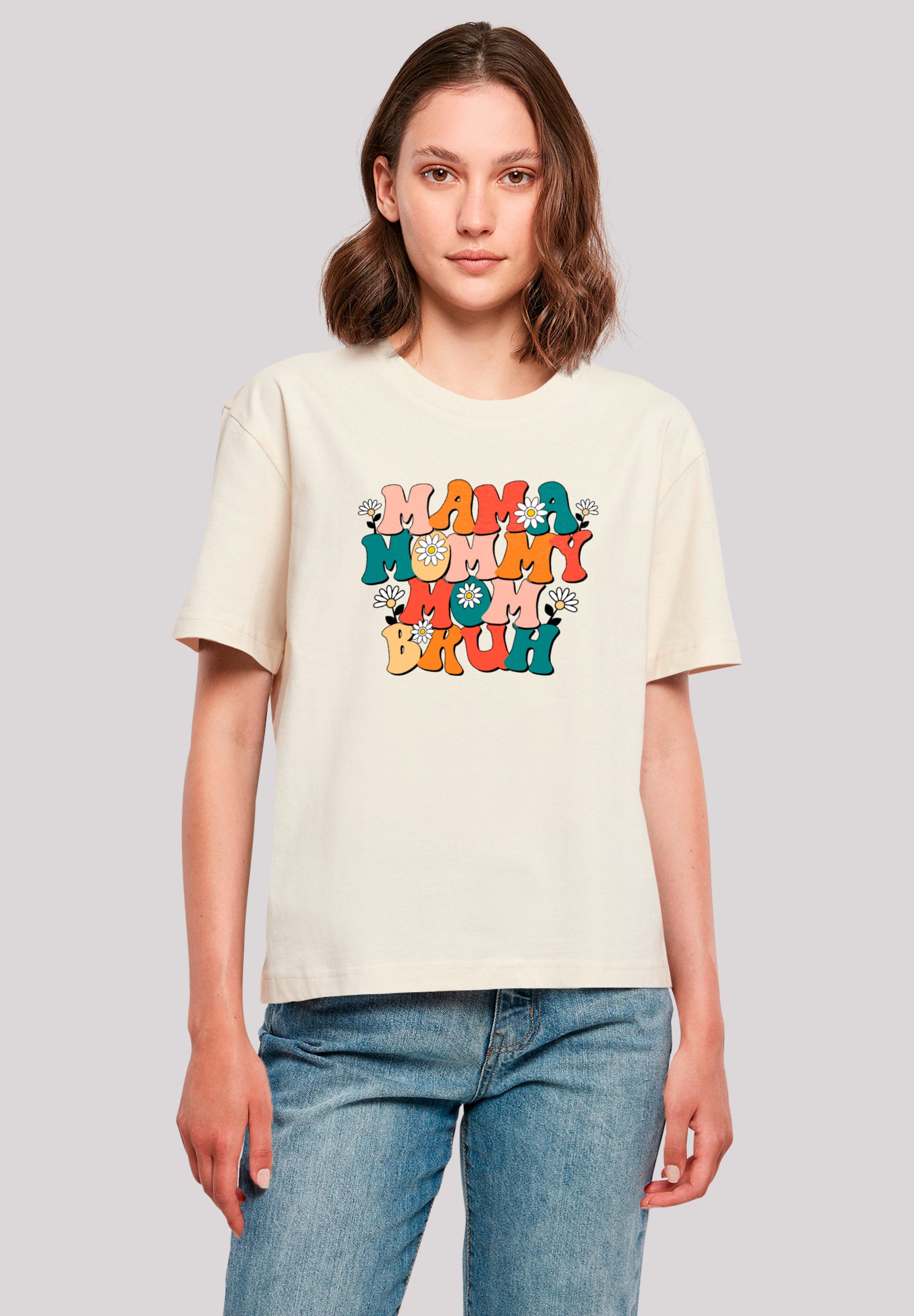 F4NT4STIC T-Shirt Mothers Day Floral Accent Mom Life Premium Qualität
