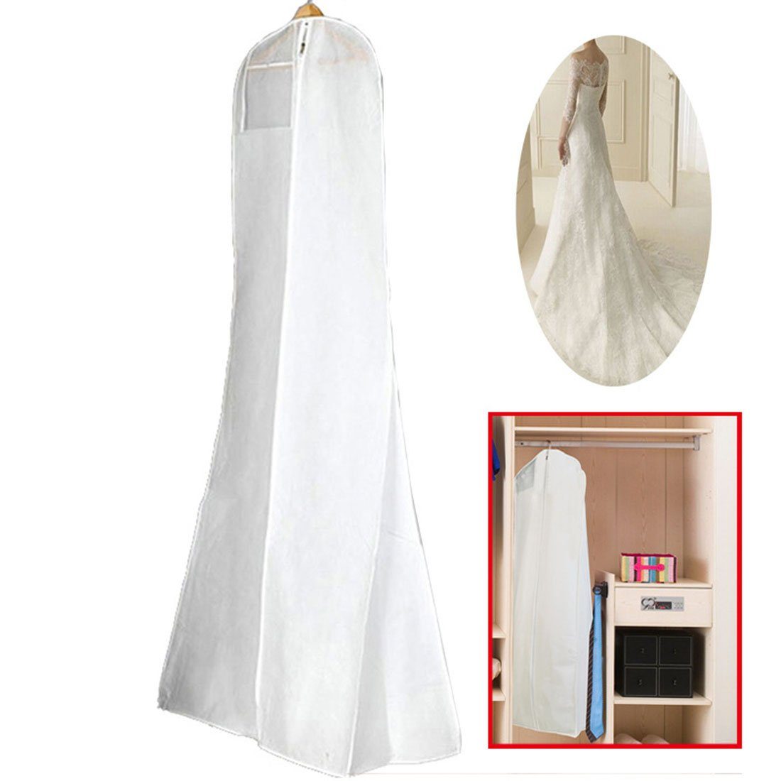 Kleidersack Abdeckung (1 CTGtree Displayschutzfolie Reißverschlusstasche St) Transparent