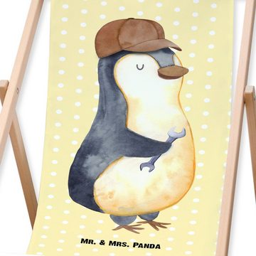 Mr. & Mrs. Panda Gartenliege Wenn Papa es nicht reparieren kann, sind wir am Arsch - Gelb Pastell, 1 St., Höhenverstellbar