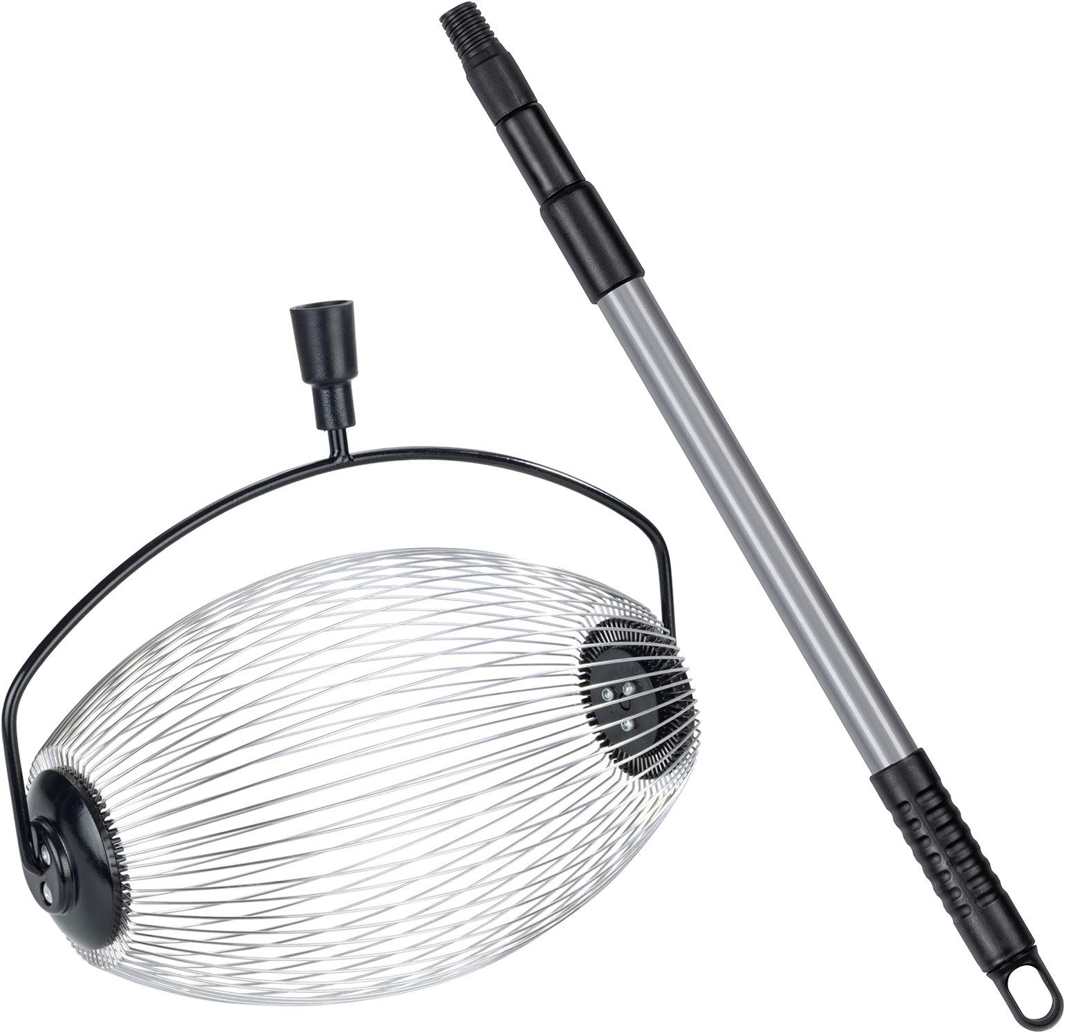 Maximex Rollsammler mit Teleskopstiel, flexible Edelstahl-Speichen für Obst