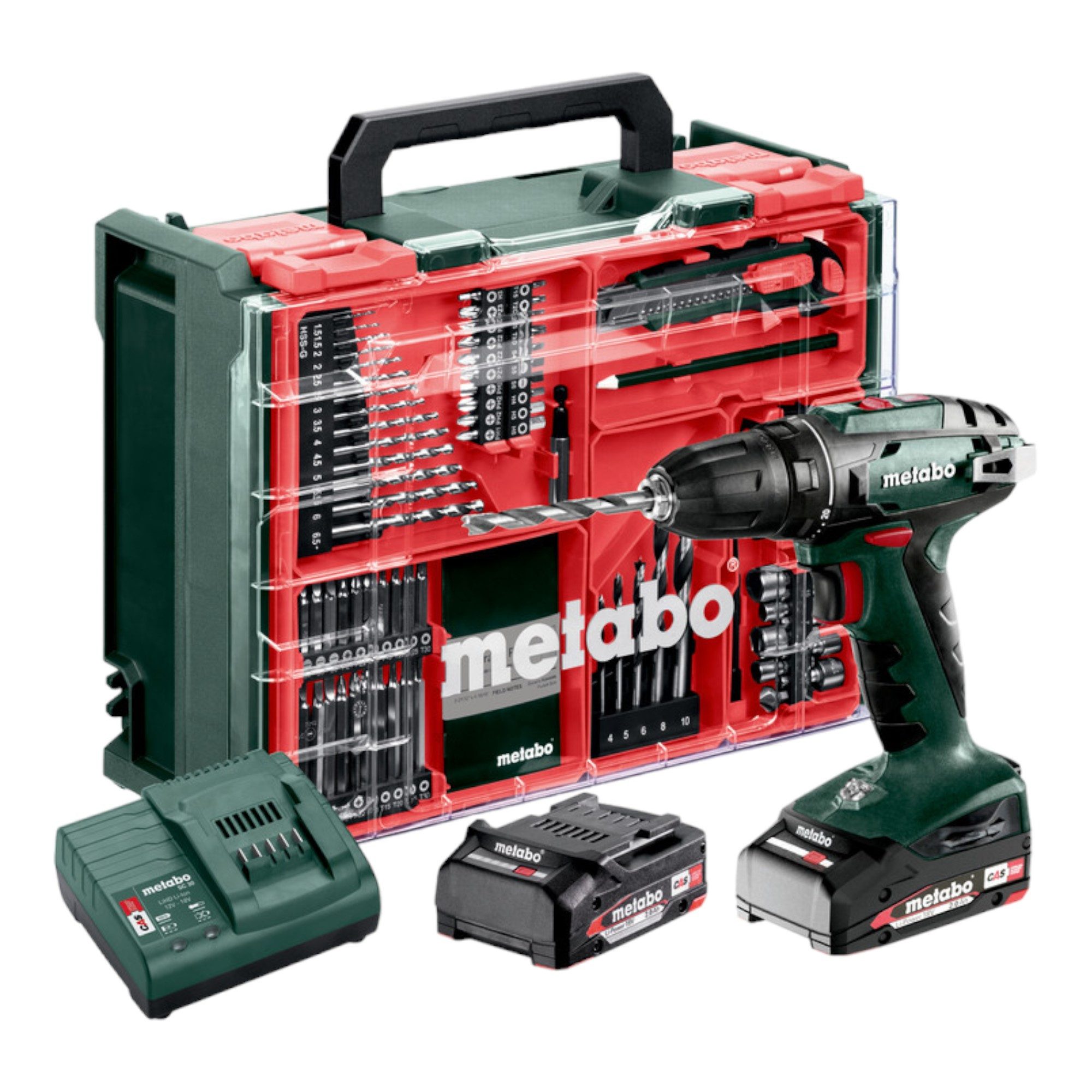 metabo Akku-Schrauber BS 18 Set 18 V 48 Nm (602207710) + 2x Akku 2,0 Ah + L günstig online kaufen