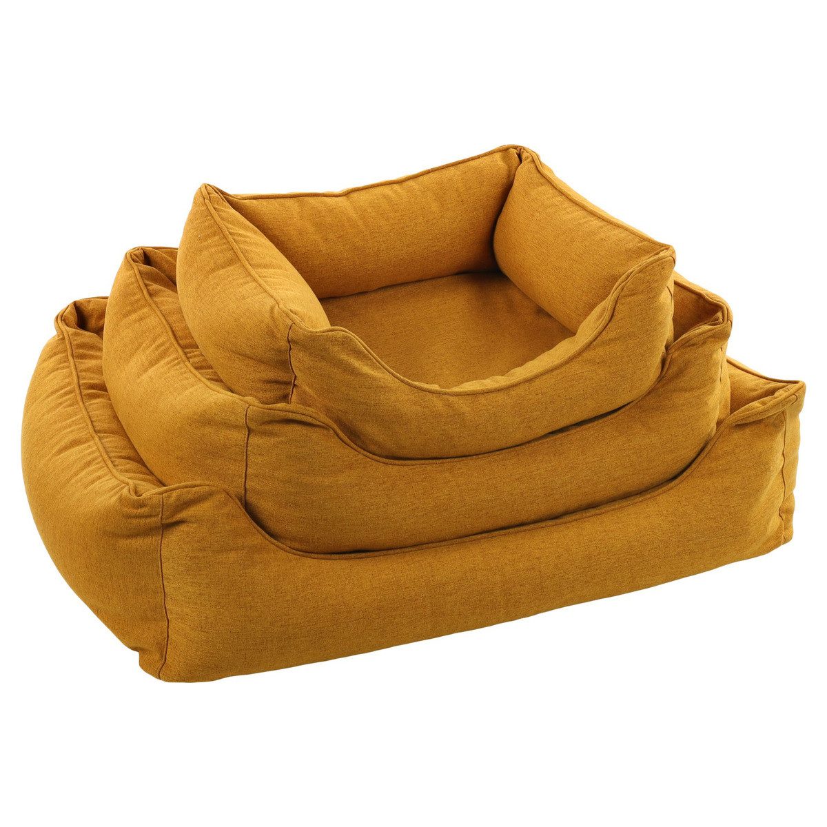 Flamingo Tierbett Hundebett Ziva rechteckig ocker