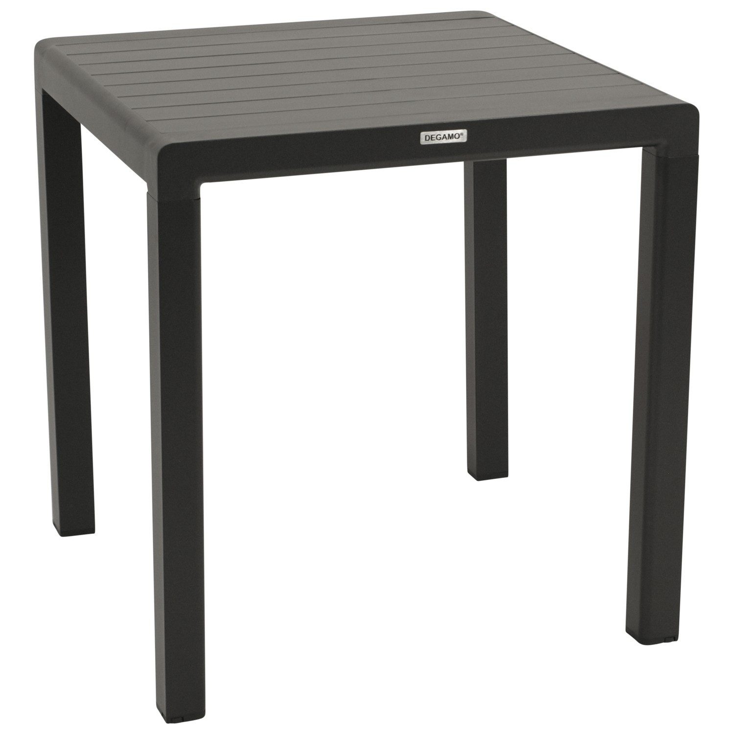 DEGAMO Gartentisch PARIS, 70x70cm, Aluminium anthrazit, wetterfest