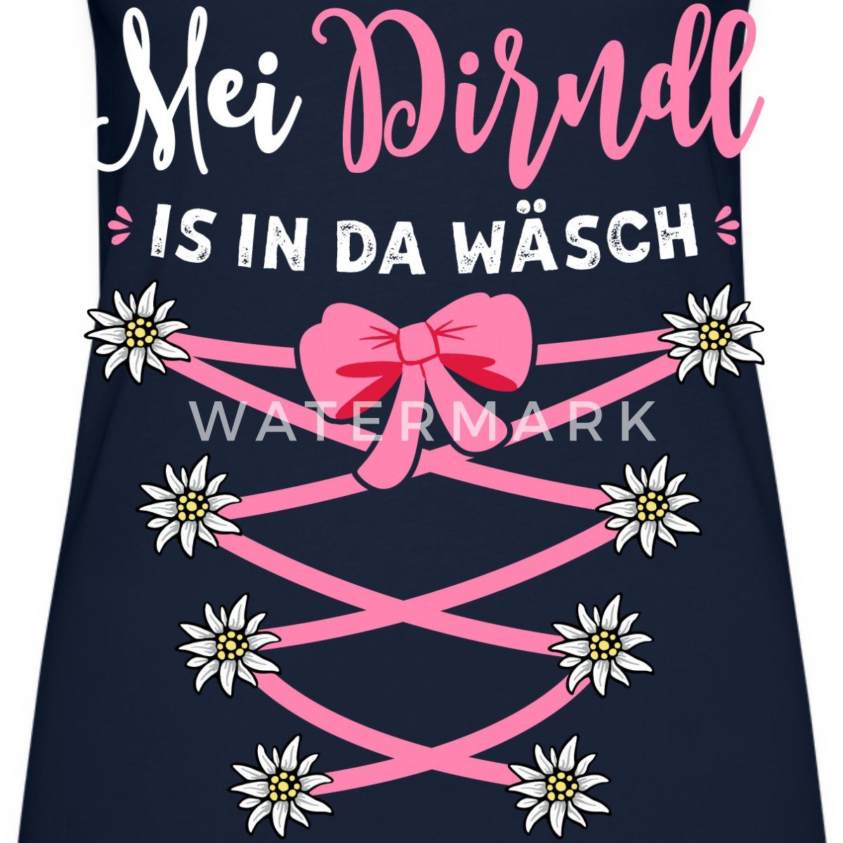 Spreadshirt T-Shirt Dirndl Spruch Mit Blumen günstig online kaufen