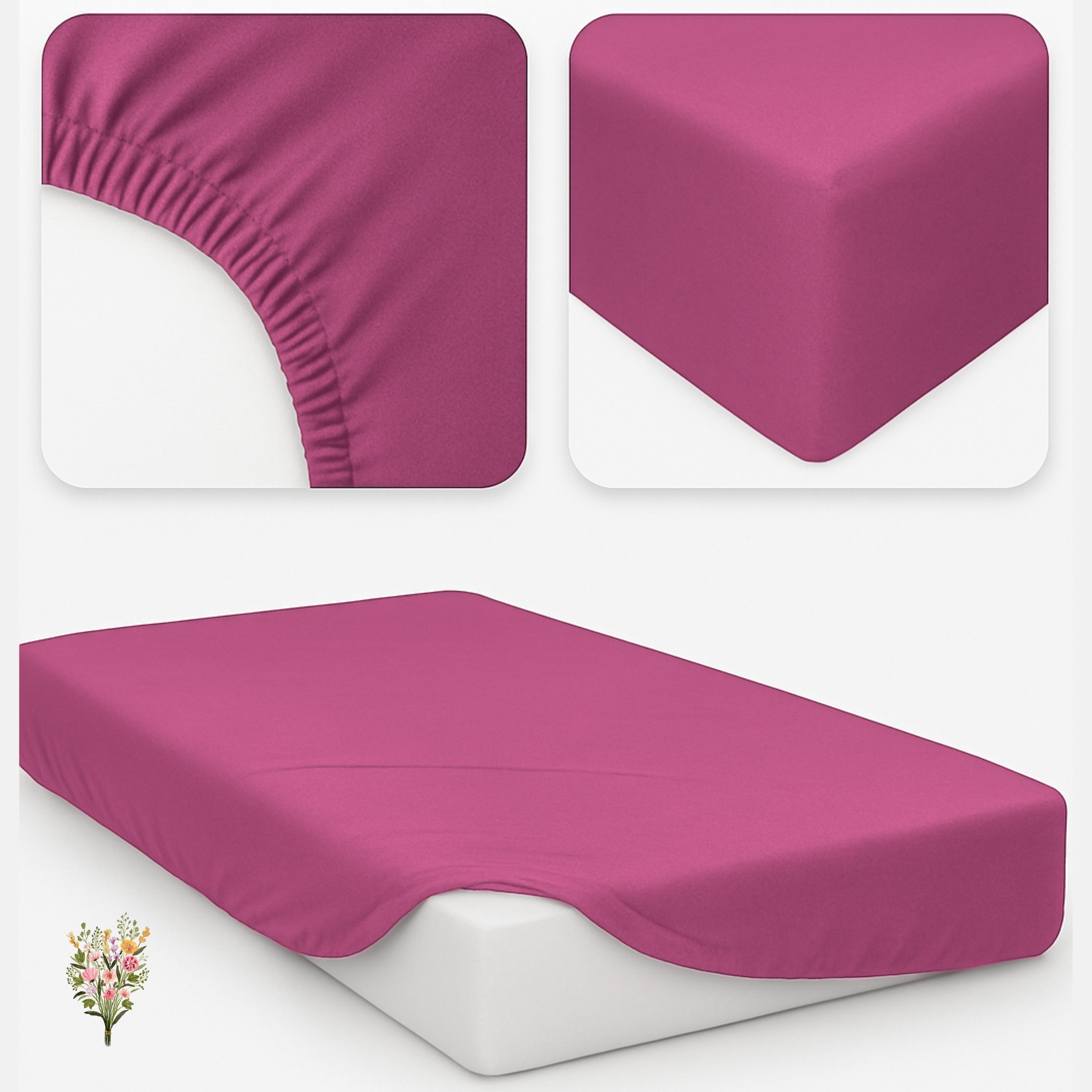 Strauss Home Spannbettlaken Premium, Gummizug: Rundumgummi, günstig online kaufen