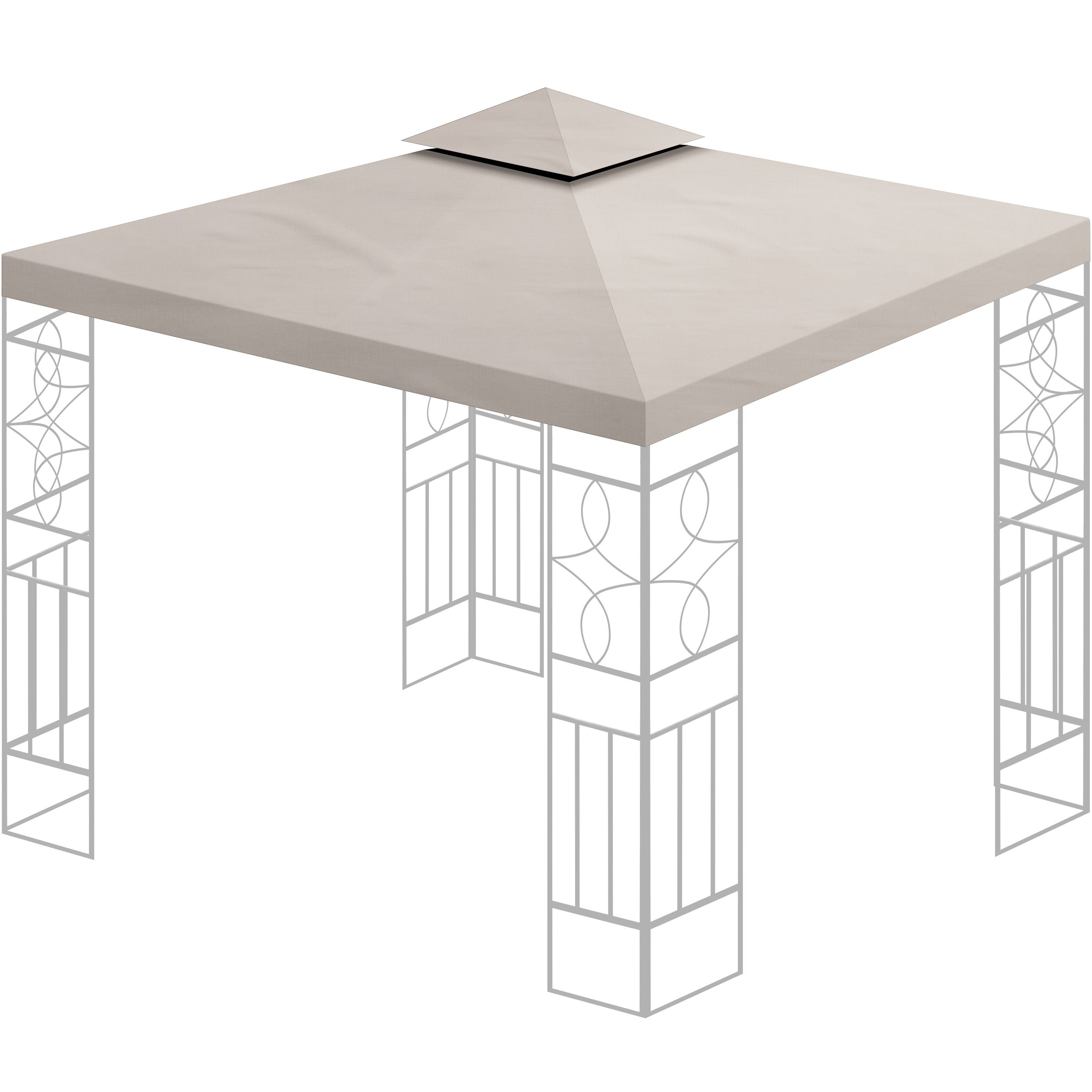 habeig Pavillon-Ersatzdach Pavillondach Ersatzdach 360g/m² PVC günstig online kaufen