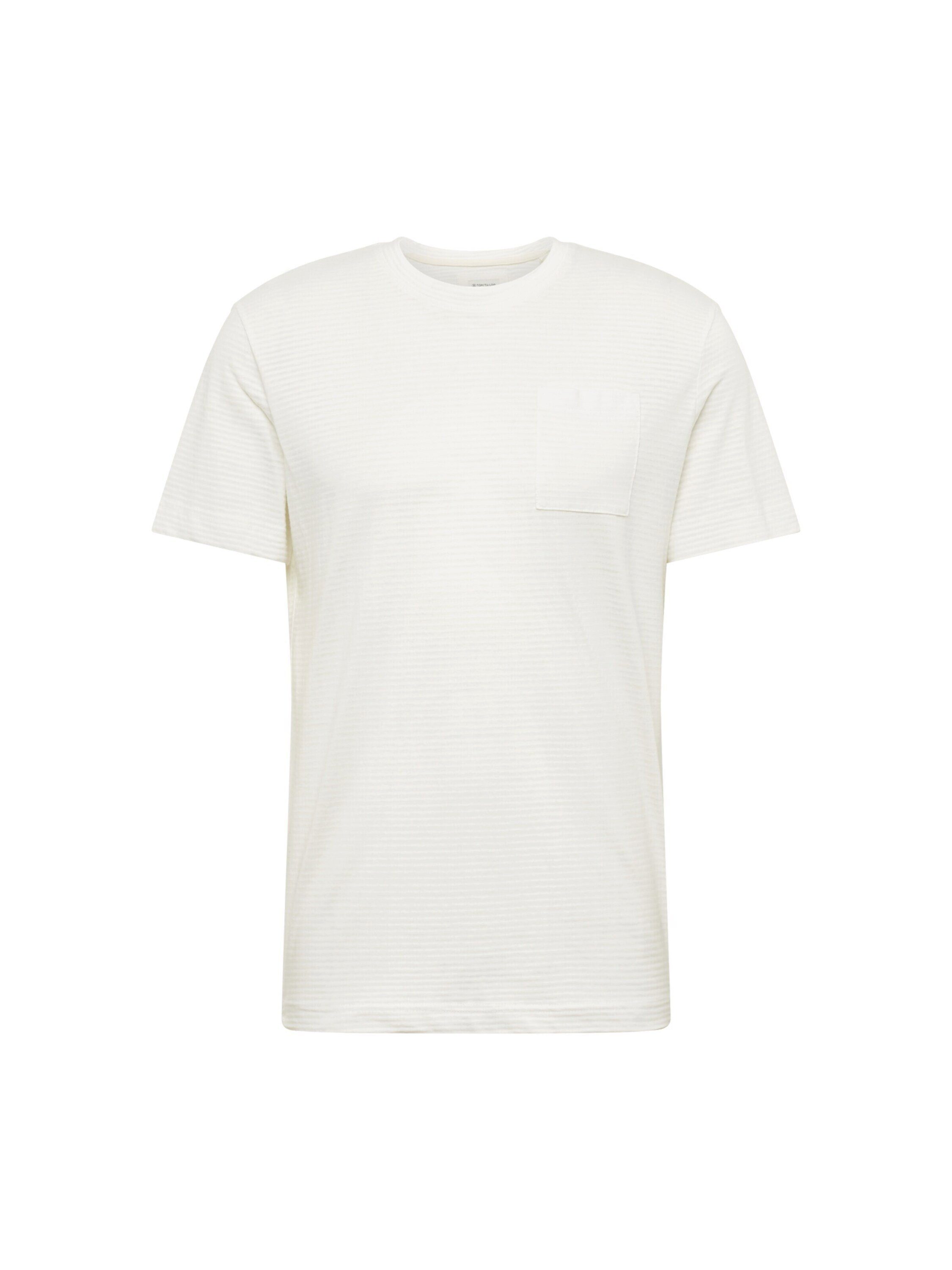 TOM TAILOR T-Shirt (1-tlg) Off White 10332