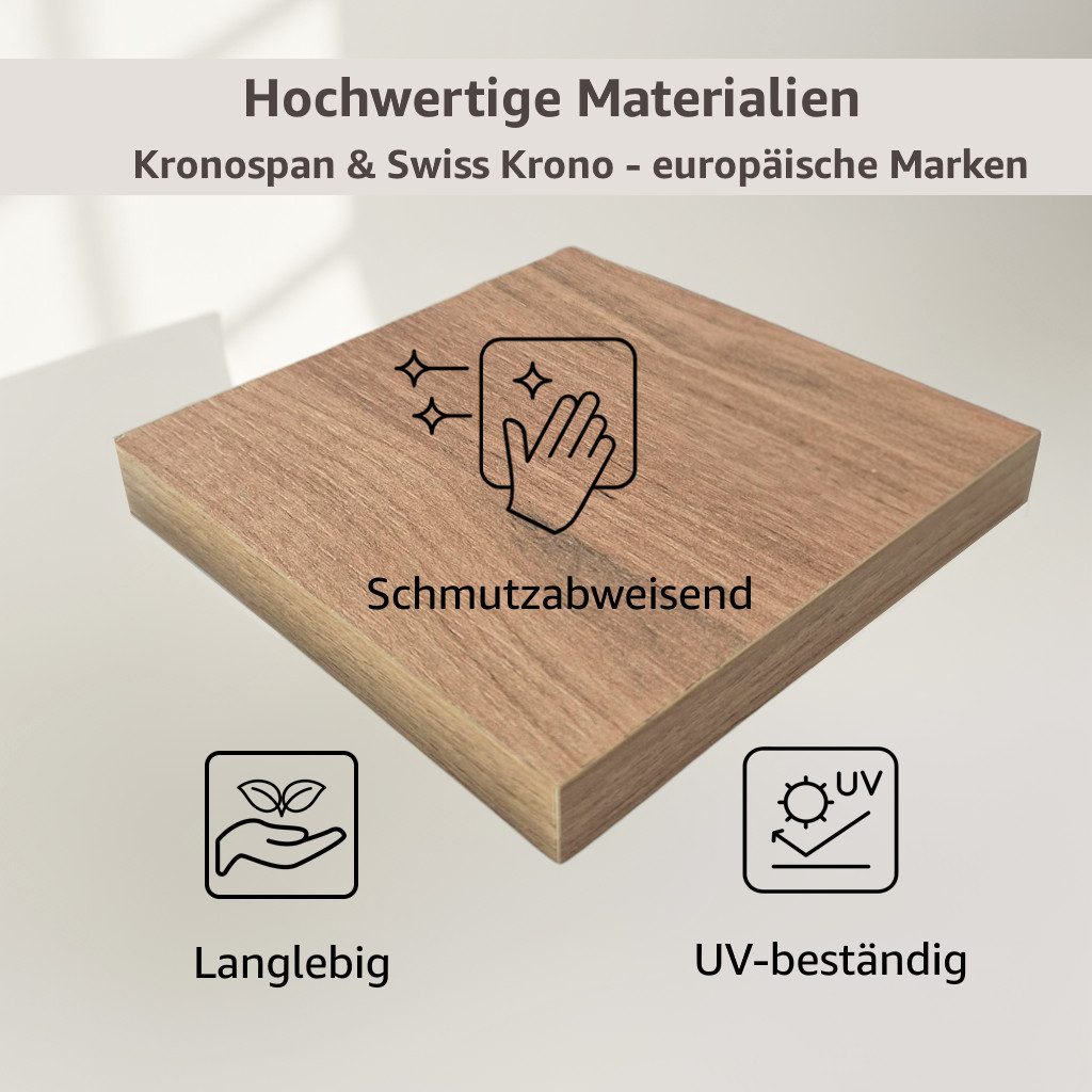 Rodnik Esstisch klappbar 2-8 Personen, stabil & platzsparend, praktische abschraubbare Beine – Bild 5 von 5