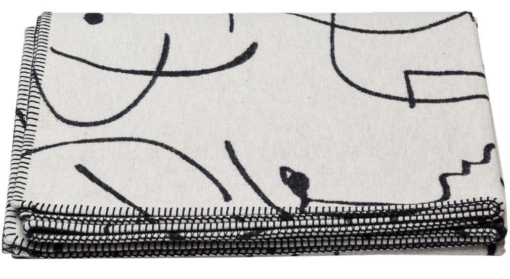 Wohndecke Sylt 'Gesichter' 140 x 200 cm, DAVID FUSSENEGGER günstig online kaufen