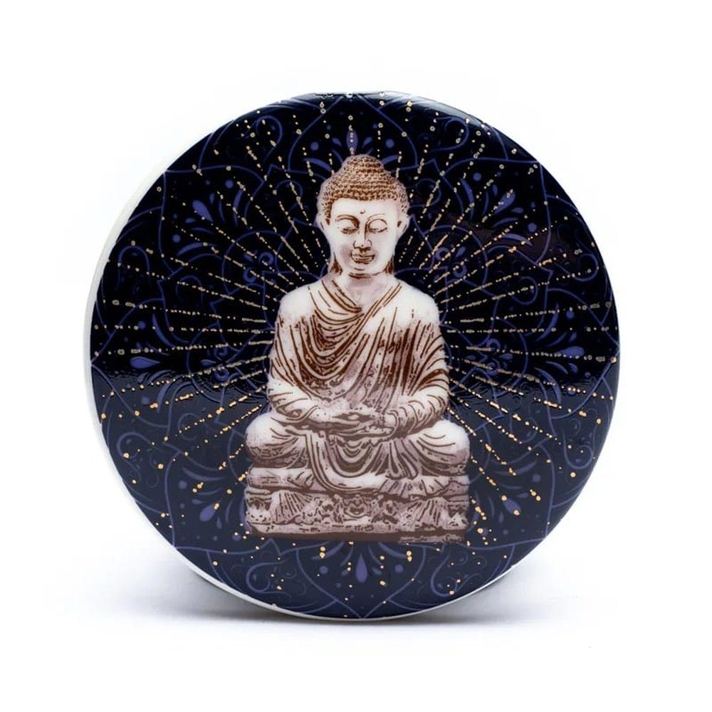 Buddha China-Porzellan Bone Tasse Teetasse yogabox blau, Set