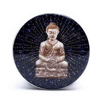 yogabox Tasse Set Teetasse Buddha blau, Bone China-Porzellan