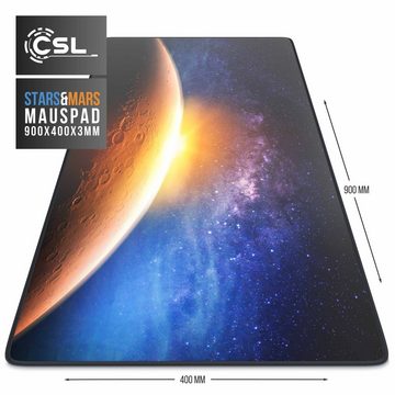 CSL Gaming Mauspad, XXL Schreibtischunterlage 900 x 400mm, Präzision & Geschwindigkeit