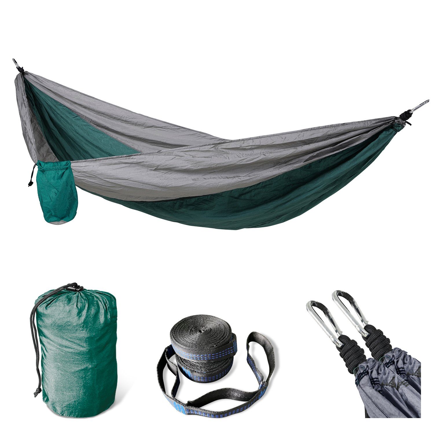 SVITA Hängematte SVITA Outdoor Hängematte, aus Fallschirmnylon