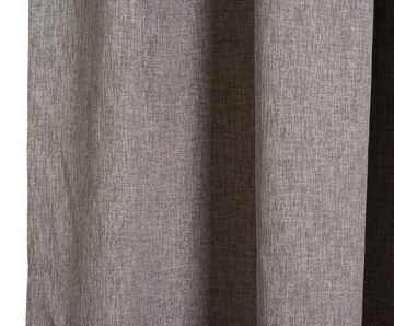 Vorhang GÖZZE Schlaufenschal GIGOLO silber (BH 140x245 cm) BH 140x245 cm grau, Gözze
