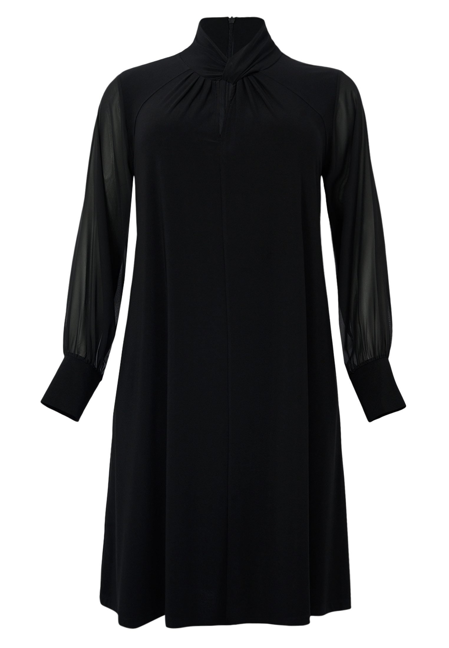 YOEK A-Linien-Kleid Damen Kleid Lockere Passform mit langen Ärmeln