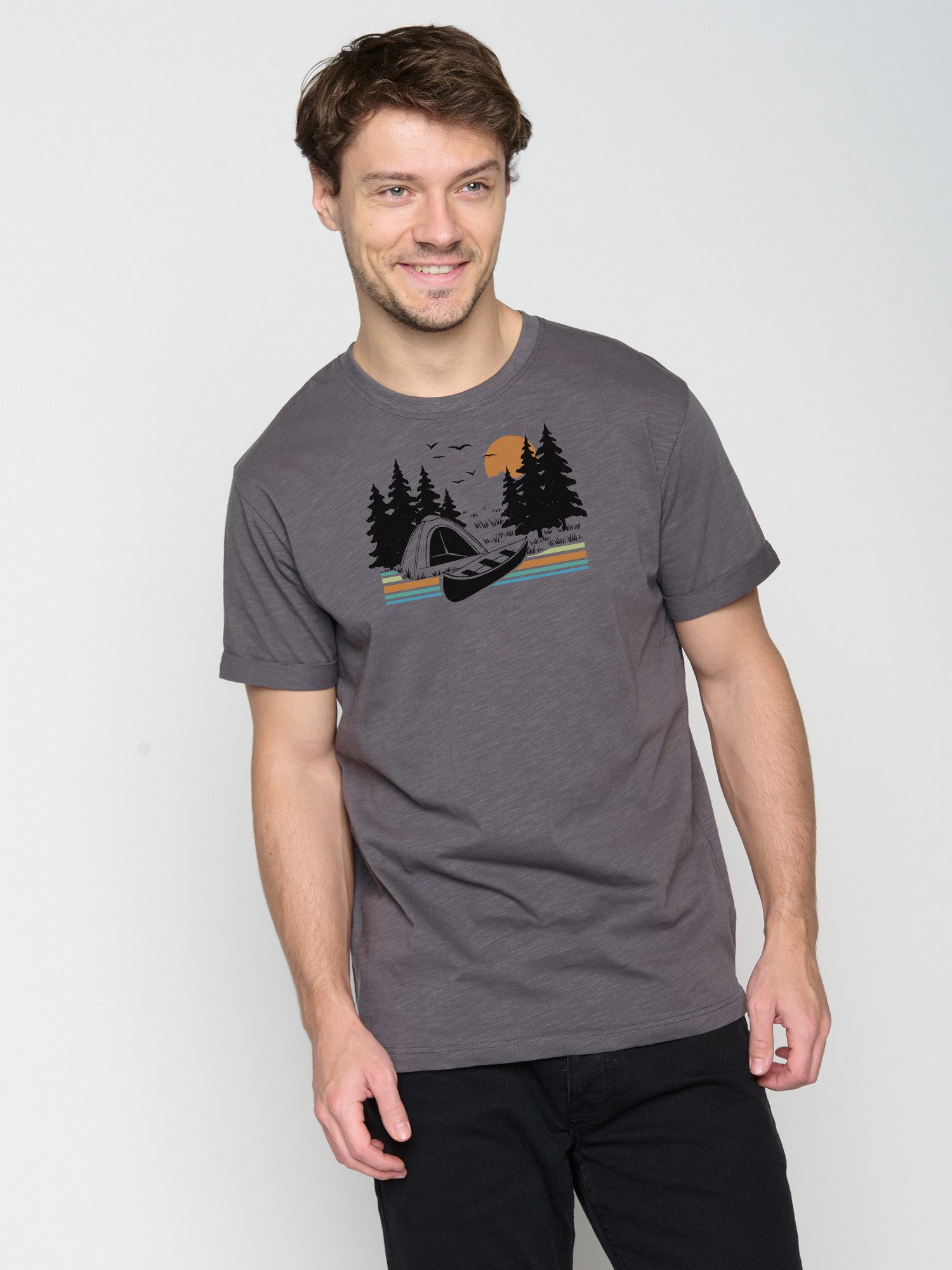 T-Shirt Nature Canoe Tent