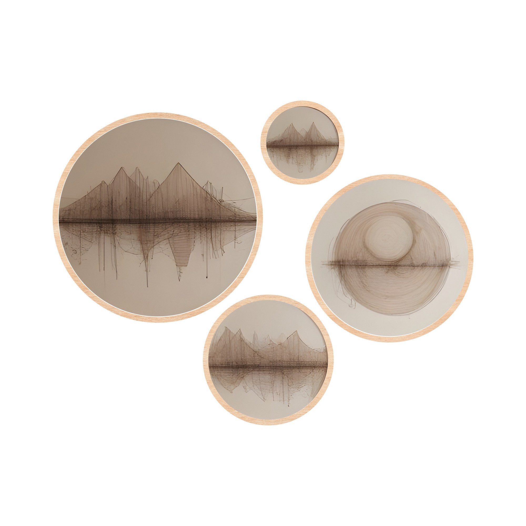 Wallity Leinwandbild 100% SOLID WOOD (Thickness: 1,5 cm), 45 x 45 cm (1 Pie günstig online kaufen