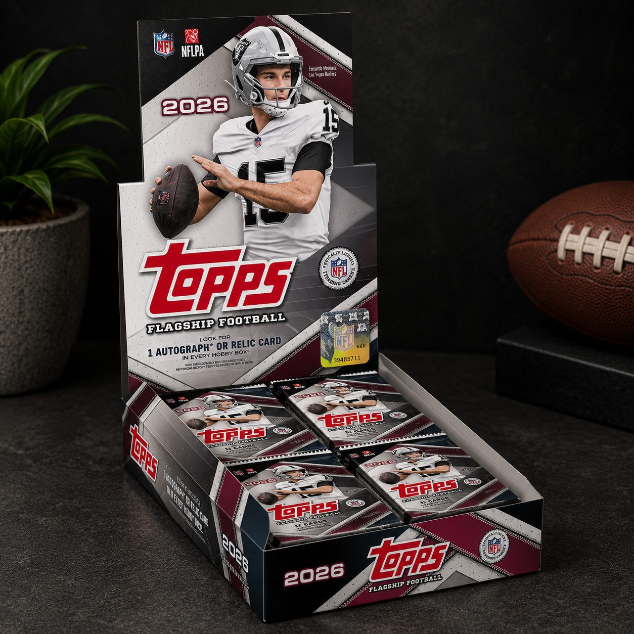 Topps Sammelkarte 2026 Topps Flagship NFL Hobby Box Englisch