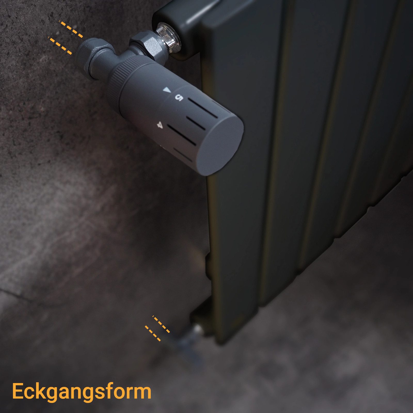 WITEN&NOCK Heizkörperthermostat VentileThermostatventile Set 1/2'' für Heizung Seitenanschluss