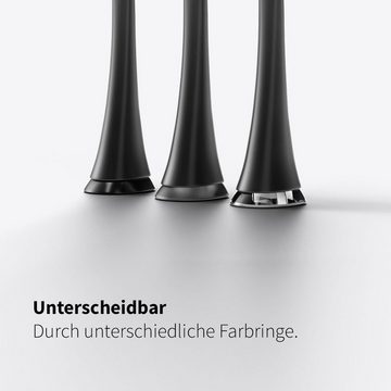 Zahnheld Aufsteckbürsten Pro X-Clean Schwarz & Classic, Bürstenkopf + Zahnpasta