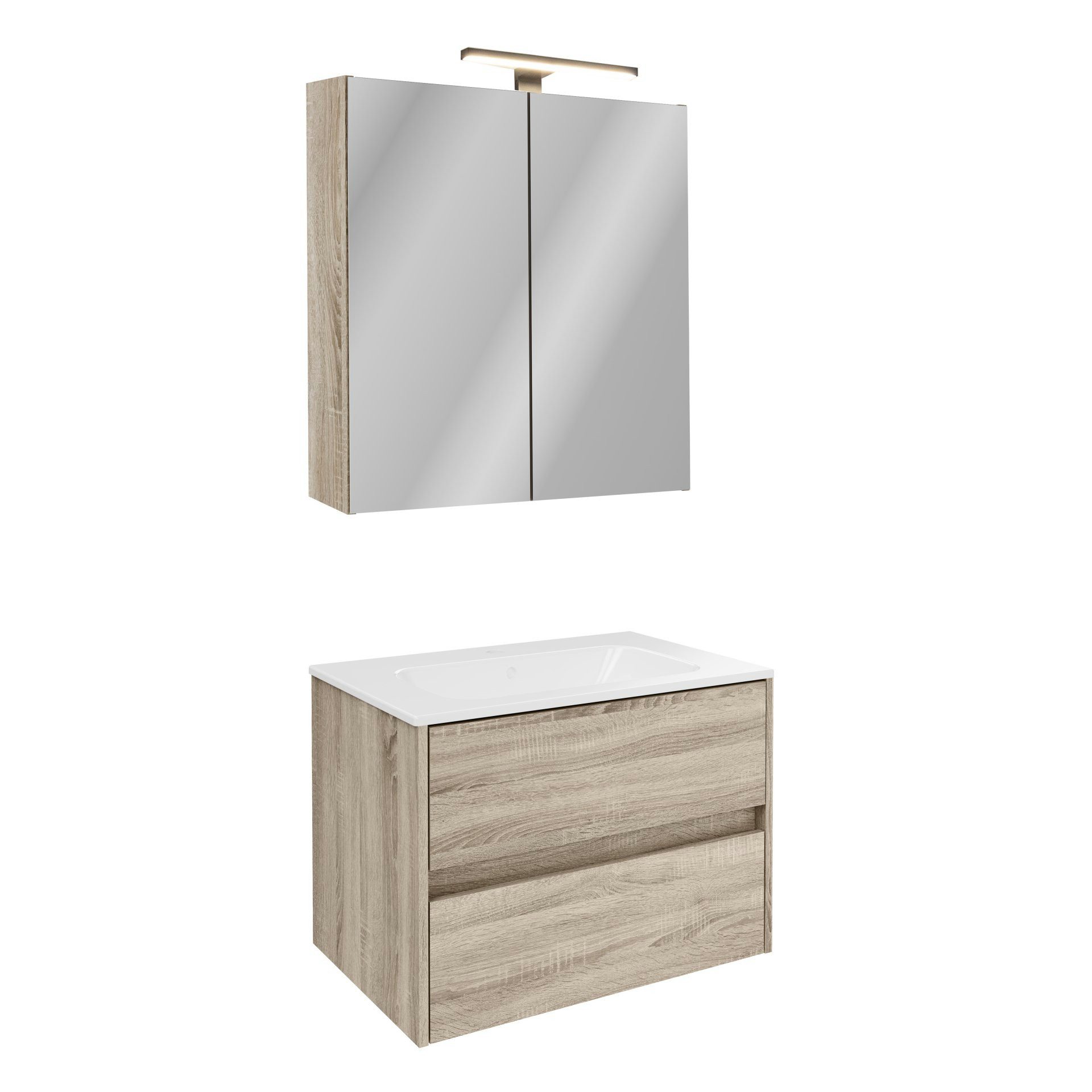 Badmöbel-Set Badmöbel-Set, Möbel-Set, Spiegelschrank, Waschtisch, Komplettset