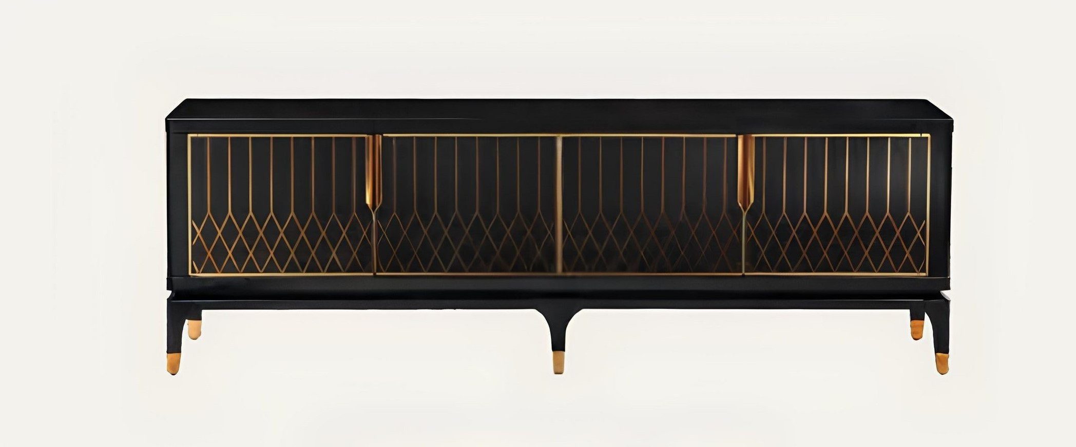 Lowboard TV-Möbel mit Schubladen und Fächern in modernem Design