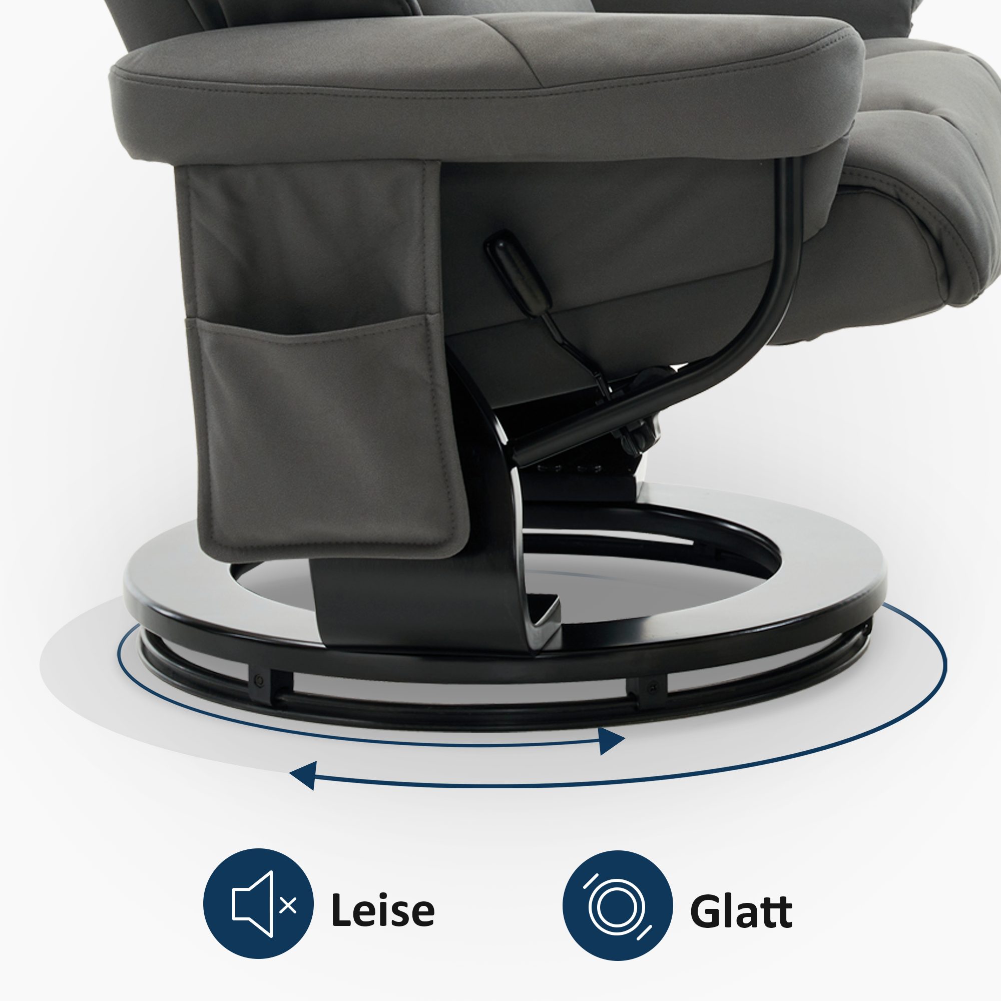 MCombo Relaxsessel M MCombo Relaxsessel mit Hocker, Fernsehsessel, 9066, mit Relaxfunktion