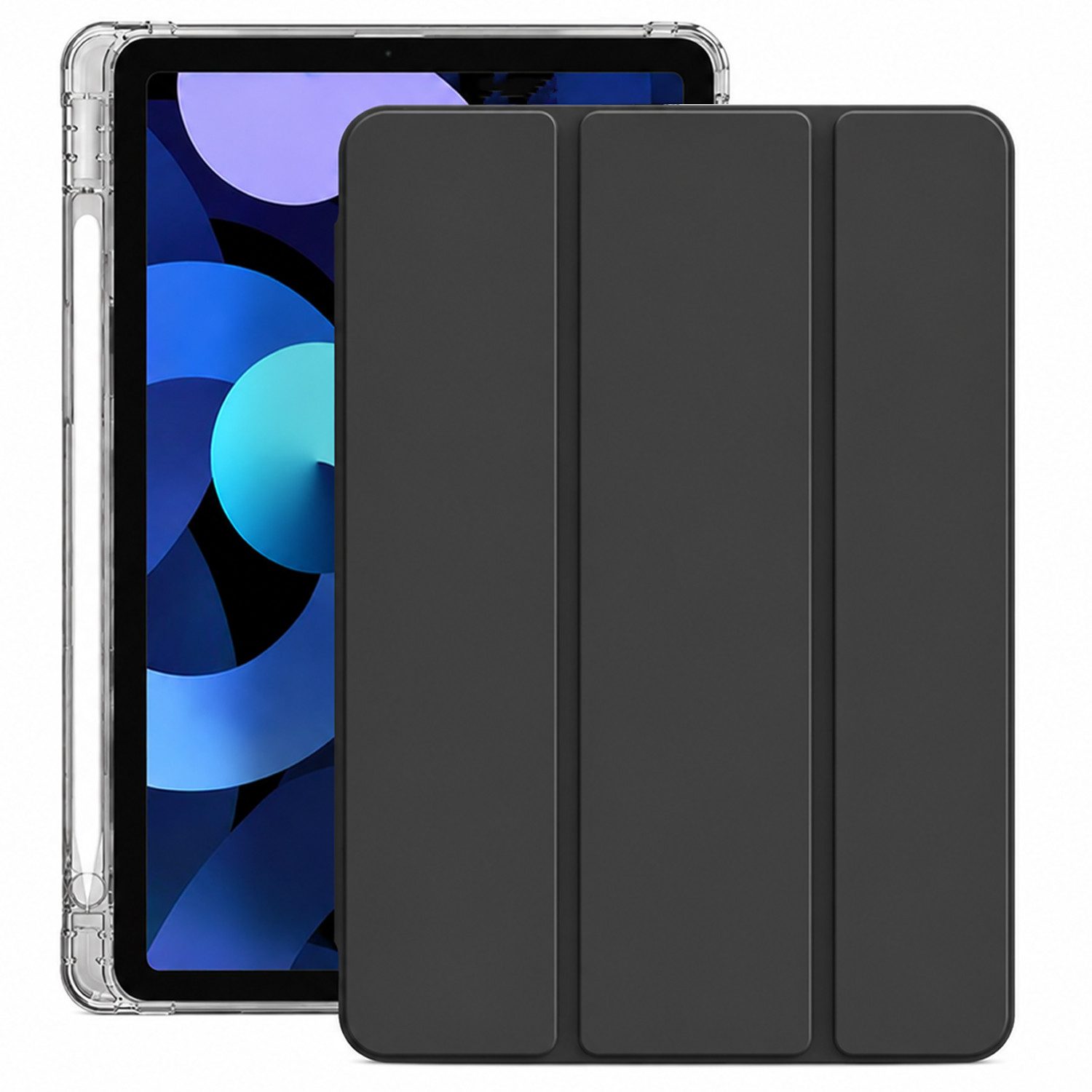 BOOD Tablet-Hülle für iPad 11. Gen 11 Zoll 2025 (A16), iPad 10. Gen 10,9 Zoll 2022 11 zoll, 10,95 zoll, stoßdämpfende transparente Hülle mit Auto‑Sleep‑Wake‑Funktion