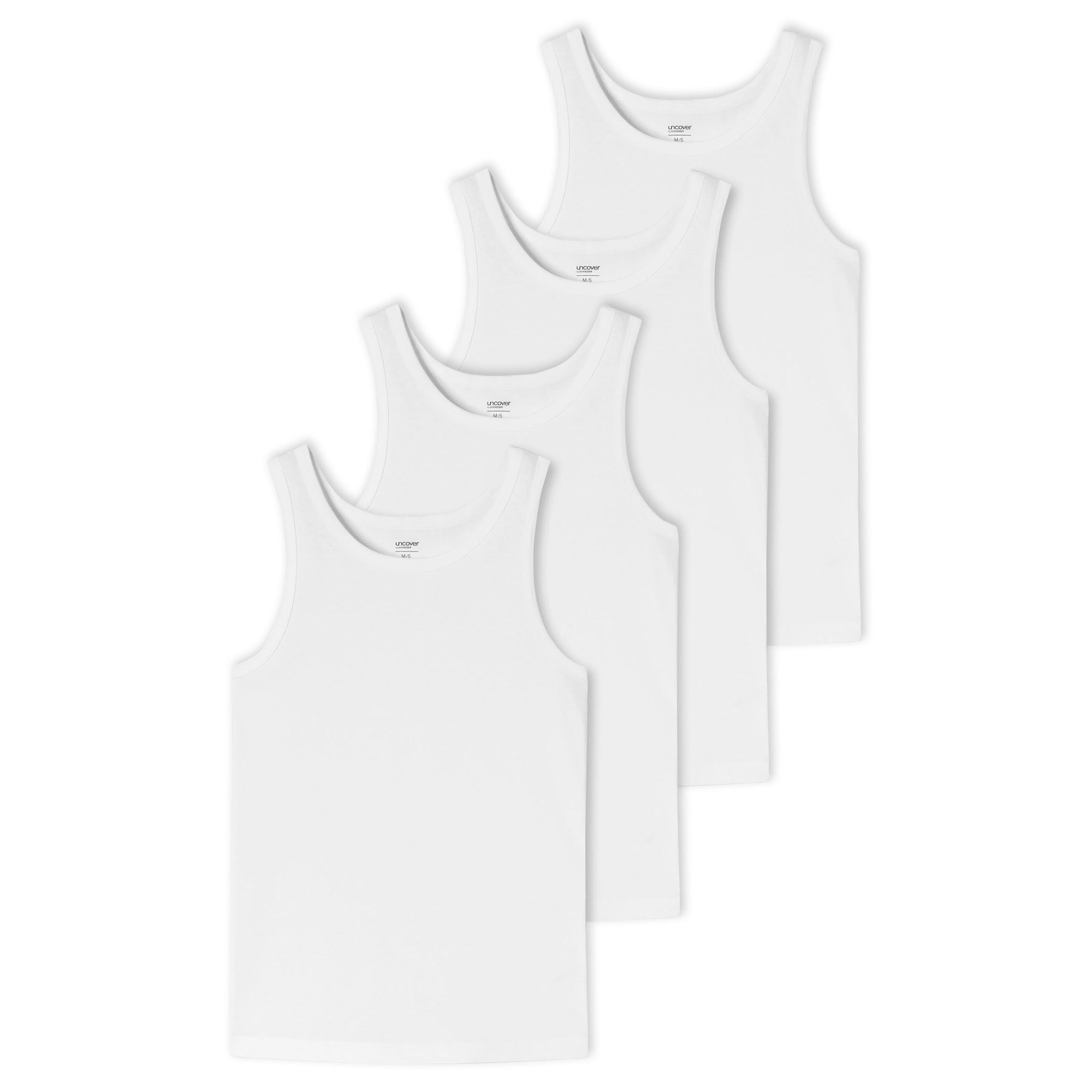 Unterhemd Herren Unterhemd 4er Pack Baumwolle