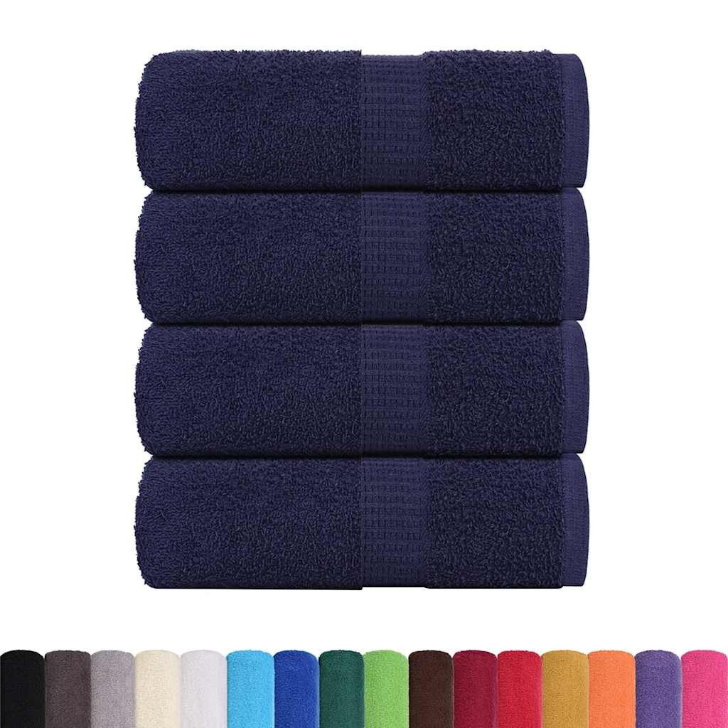 vidaXL Handtuch Seiftücher 4 Stk. Marineblau günstig online kaufen