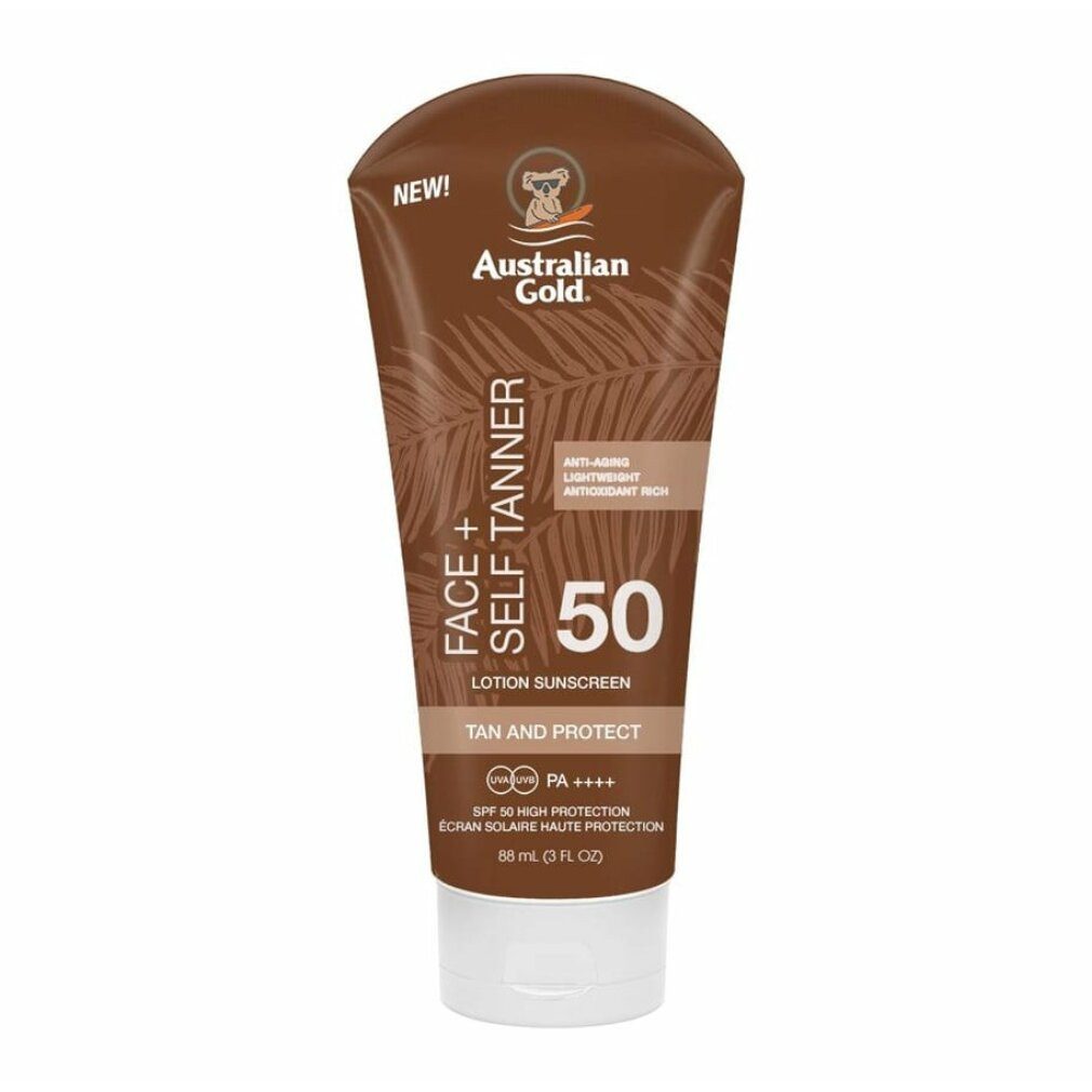 AUSTRALIAN Körperpflegemittel FACE SELF TANNER SPF50 sunscreen 88 ml mehr