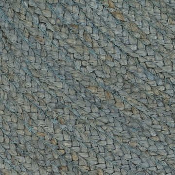 Teppich Teppich Handgefertigt Jute Rund 180 cm Olivgrün, vidaXL, Höhe: 0 mm