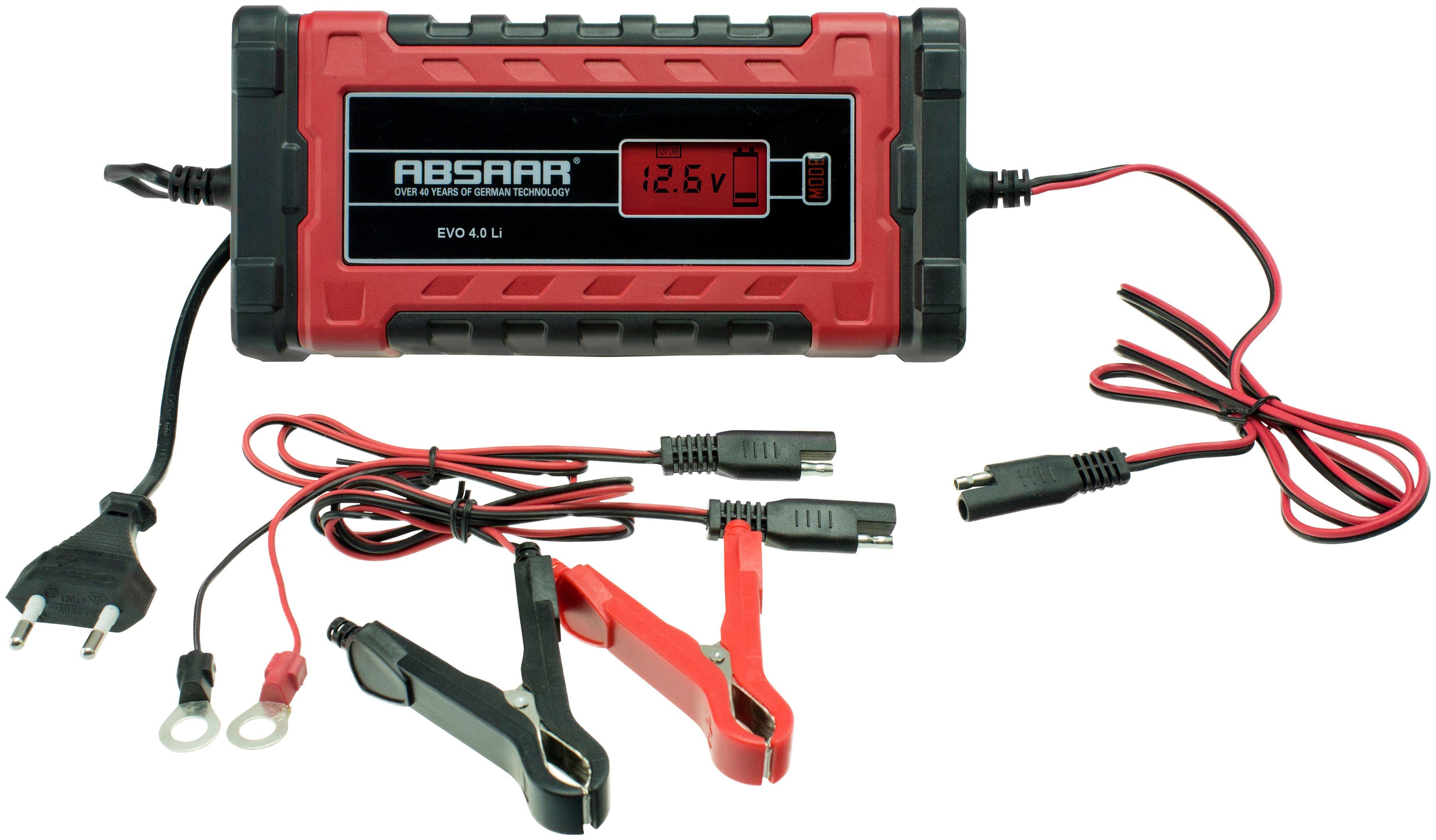 Image of Absaar »EVO 4« Batterie-Ladegerät (4000 mA, Lithium 6/12V)