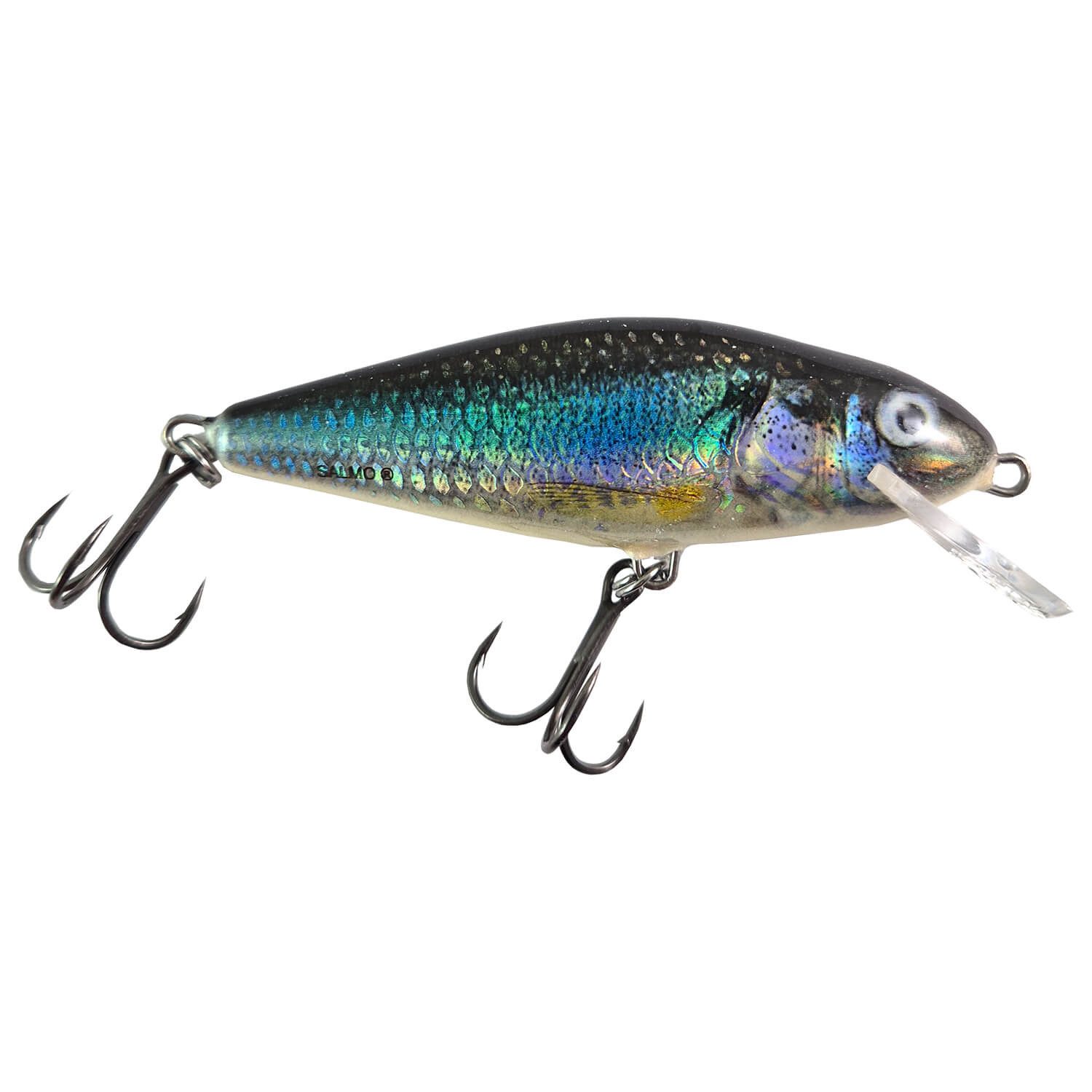 Salmo Kunstköder Salmo Perch Wobbler Schwimmend Holo Smelt, (1-St)