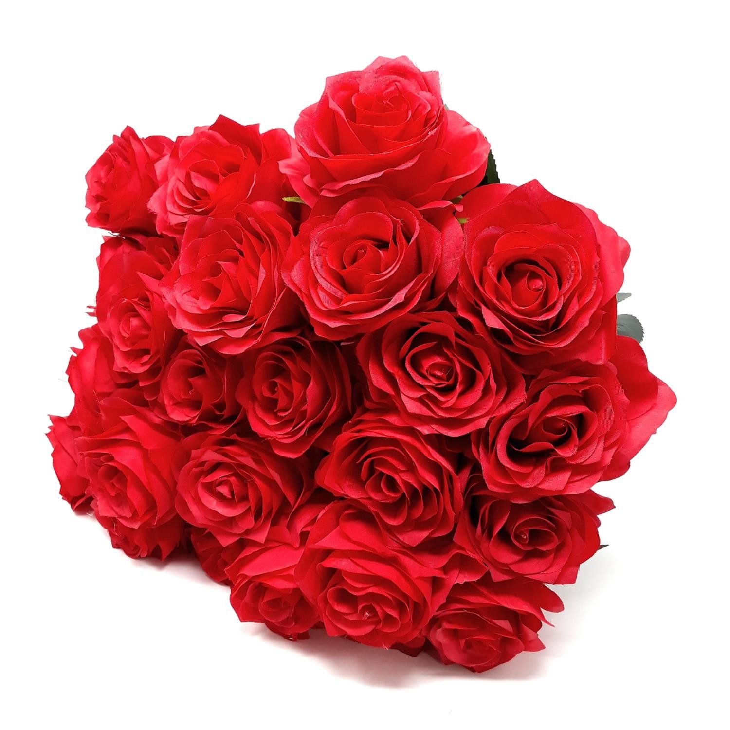 Kunstblume Rot, Durchmesser 7 cm