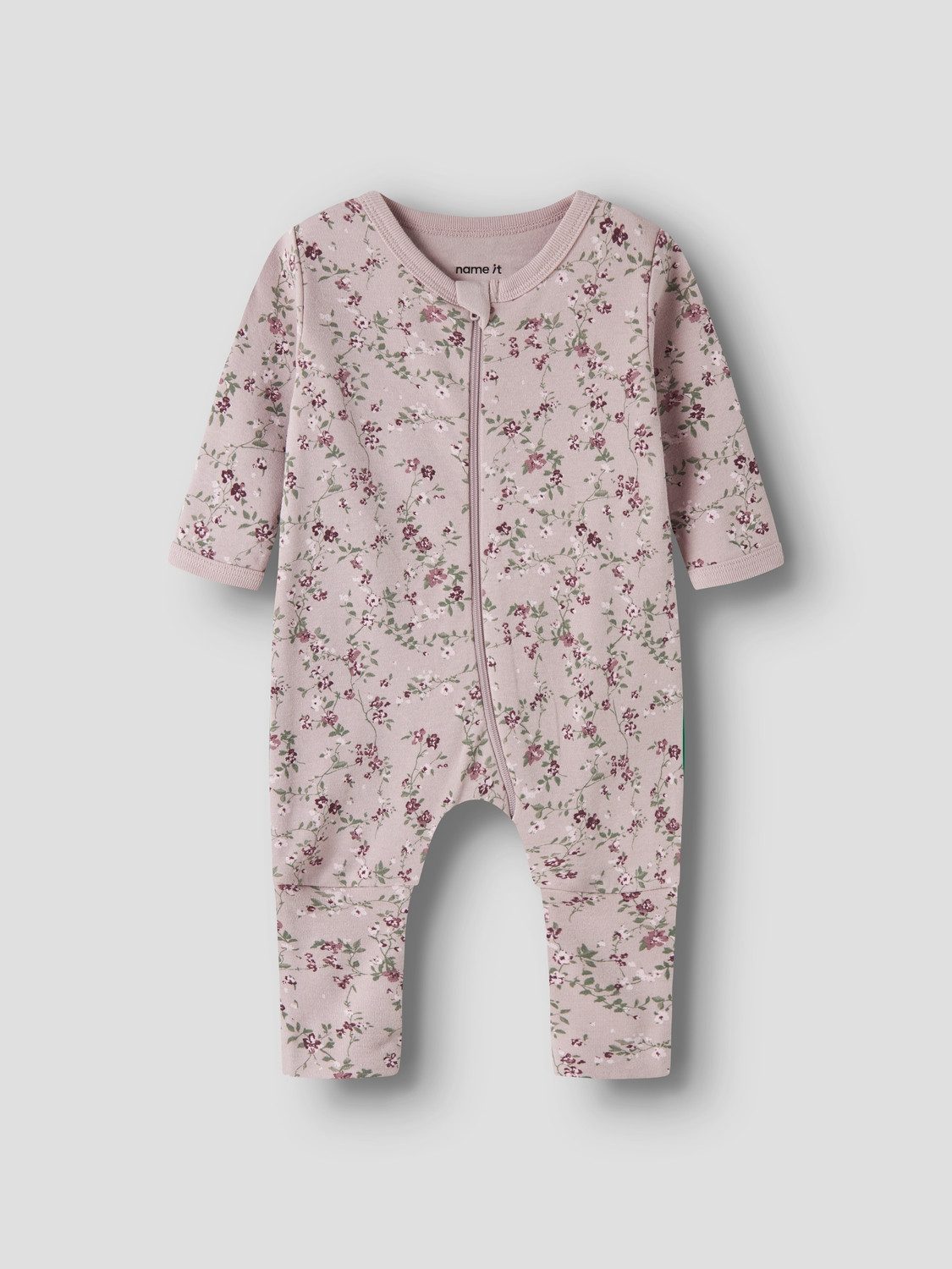 Name It Schlafoverall Nbfnightsuit 2P Zip Ff Violetflower – Bild 3 von 5