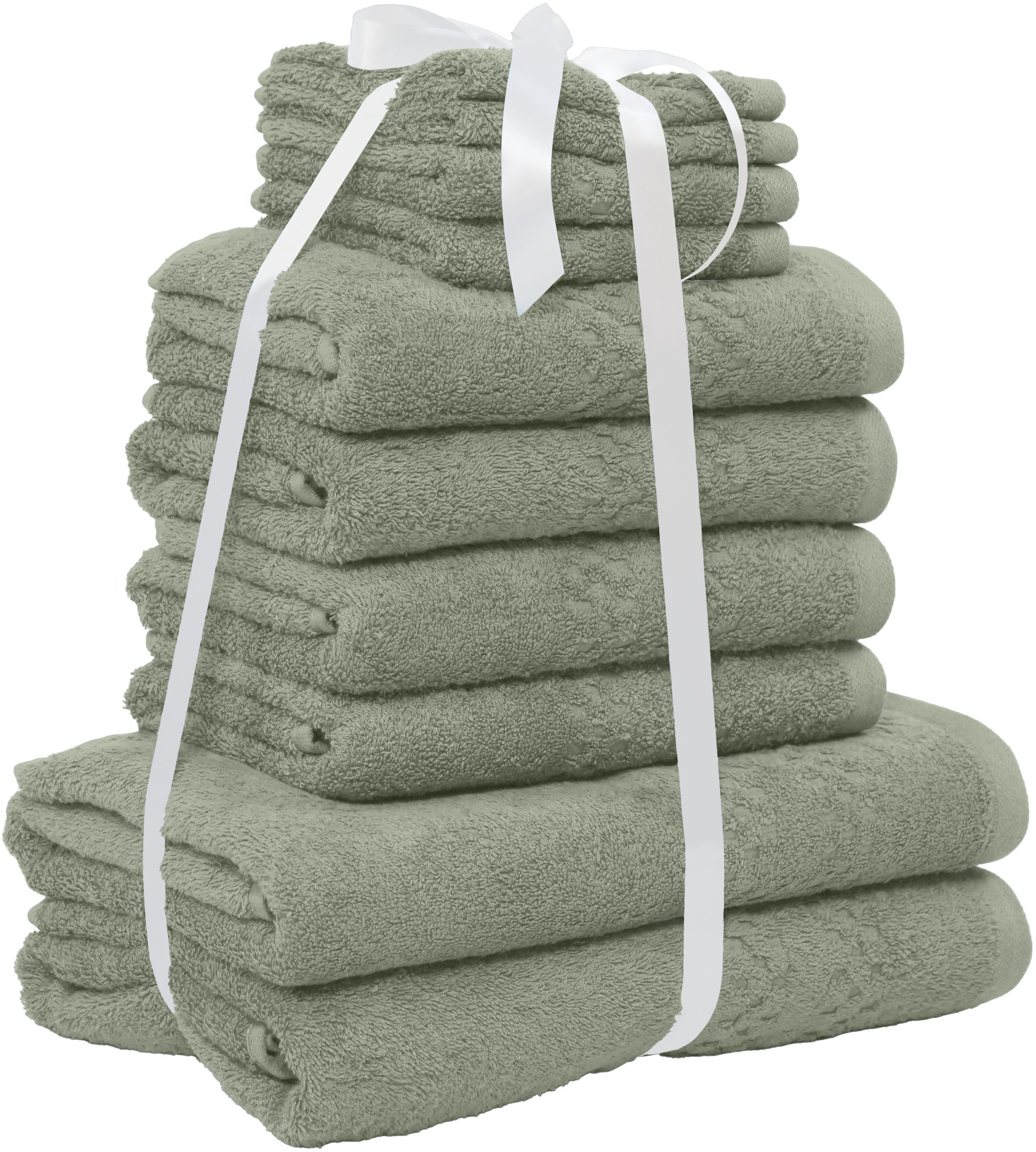 OTTO home Handtuch Set Regona, als 10 tlg Set und Serie, Premium Handtücher, 500 gr/m², Frottier (Set, 10-St), Duschtücher, Handtücher, Gästetücher, Seiftücher, – Bild 3 von 5