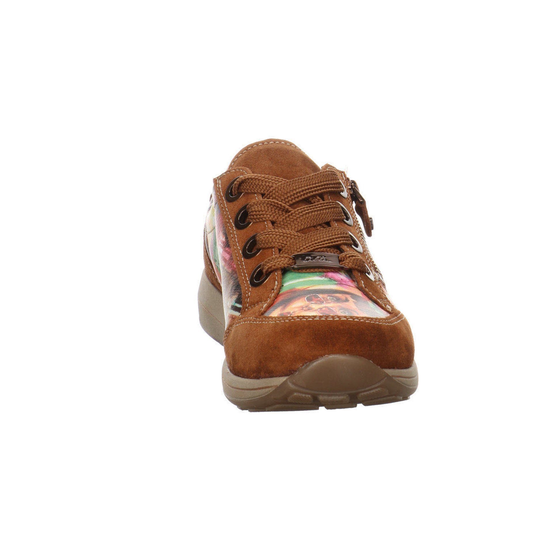 Ara Damen Sneaker Schuhe Osaka-Highsoft Lederkombination Sneaker Schnürschuh braun 043875