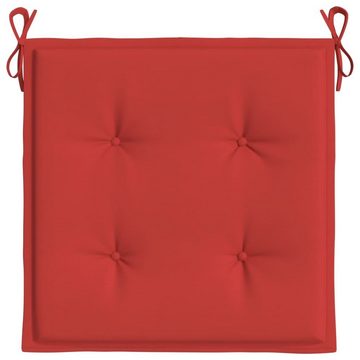 vidaXL Polsterauflage Gartenstuhl-Kissen 2 Stk Rot 50x50x3 cm Oxford-Gewebe