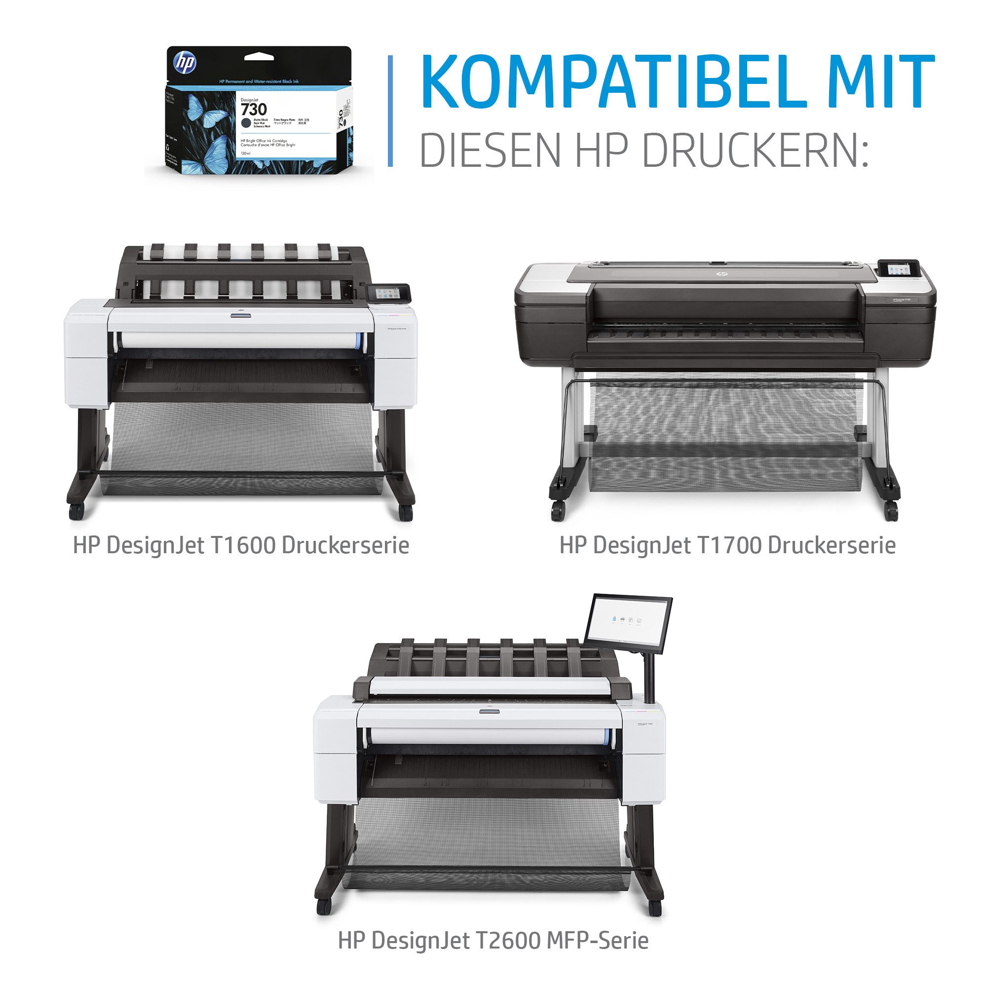 HP HP Tintenpatrone Nr. 730 Gelb 300ml Tintenpatrone