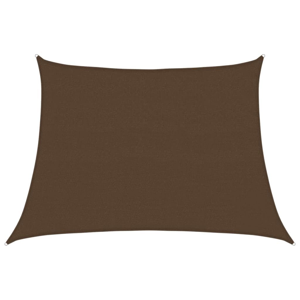 vidaXL Sonnensegel Sonnensegel 160 g/m² Braun 4/5x3 m HDPE, (1-tlg)