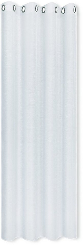 Vorhang Moderne Vorhänge mit Ösen TORRI, Ösenschal halbtransparent 140/235  cm, Gerster, Ösen (1 St), halbtransparent