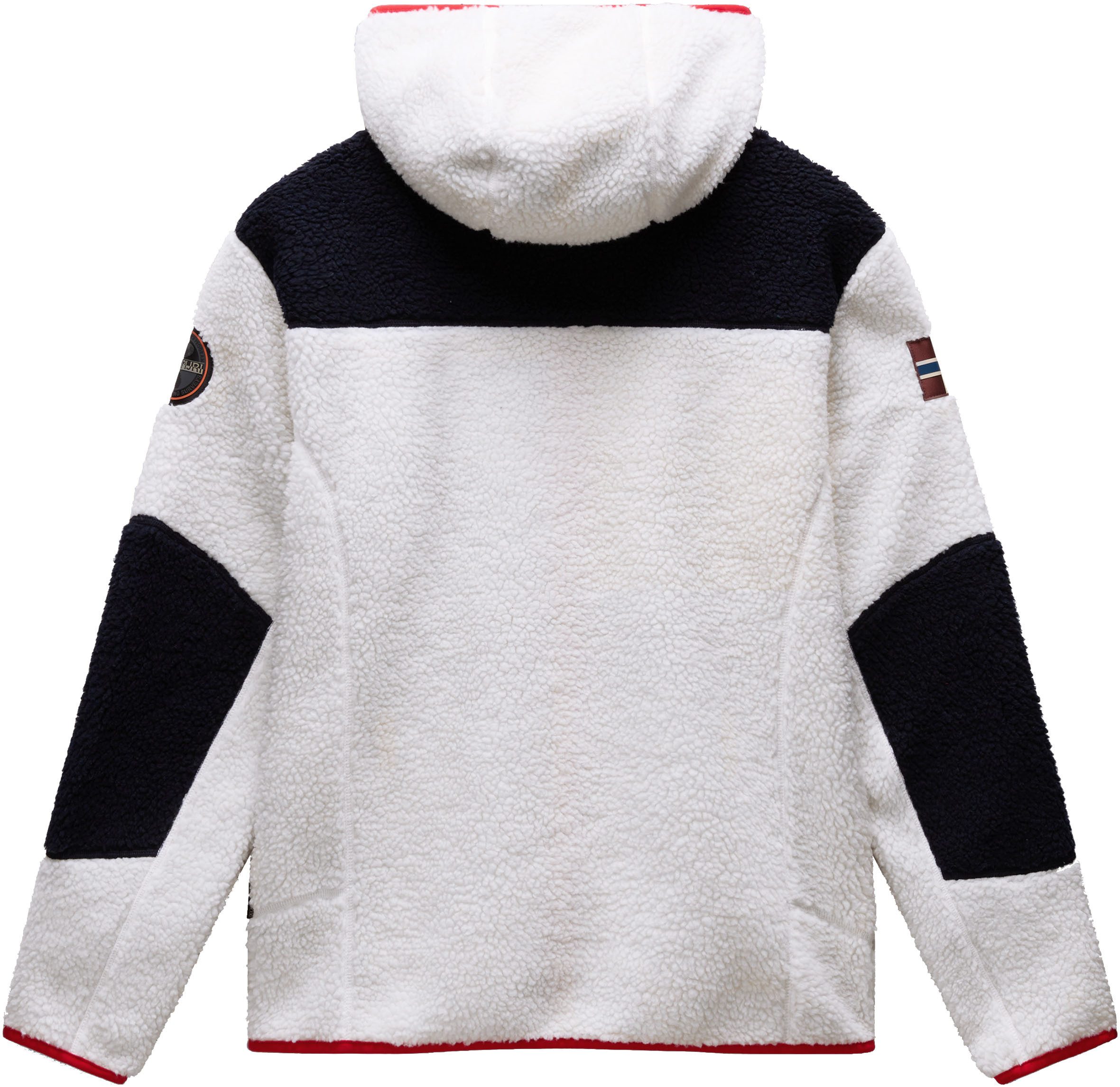 Napapijri Plüschjacke YUPIK mit kontrastfarbenen Details günstig online kaufen