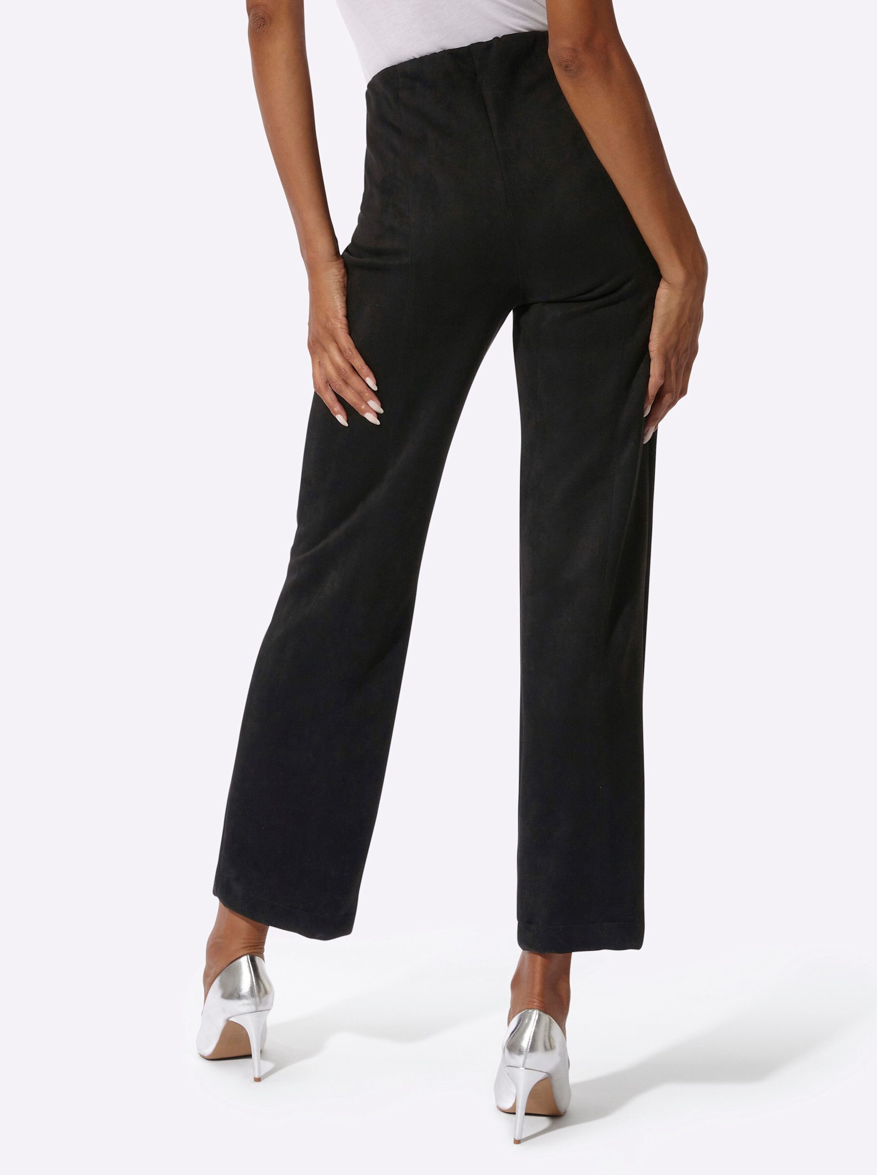 creation L Jerseyhose Velourslederimitat-Hose komfortabel