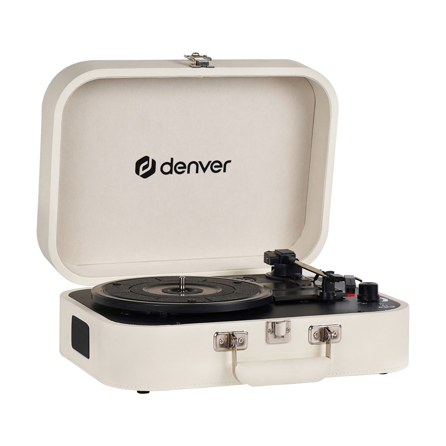 Denver VPL-130 Koffer-Plattenspieler im Retro-Design Neu Radioplattenspieler