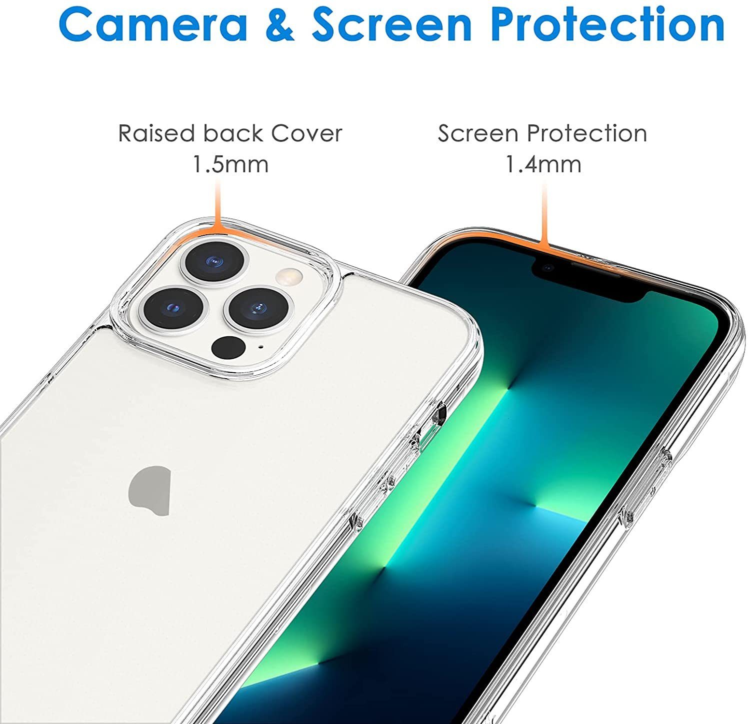 Wisam Smartphone-Hülle Wisam® Apple iPhone 13 Pro Max 6.7" Silikon Case Schutzhülle Hülle 17,00 cm (6,7 Zoll) – Bild 5 von 5