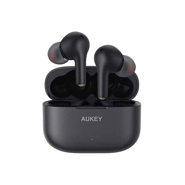 AUKEY »EP-T27« Kopfhörer (True Wireless, Bluetooth 5.0, True Wireless Earbuds, 25 Stunden Spielzeit mit Lade-Case, Bluetooth 5, Berührungssteuerung, Automatische Pairing, Integriertem Mikrofon)