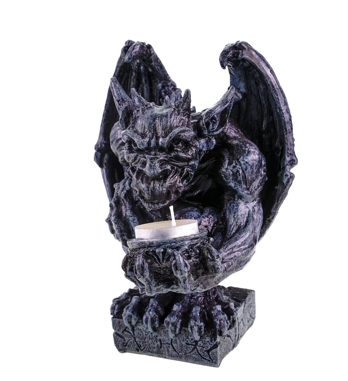 Kremers Schatzkiste Dekofigur Gargoyle-Teelichthalter 21x16 cm günstig online kaufen