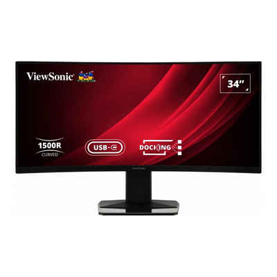 Viewsonic VS19725(VG3419C) Curved-LED-Monitor (86.36 cm/34 ", 3440 x 1440 px, 3 ms Reaktionszeit, VA, 21:9, curved, Lautsprecher integriert,Schwarz)